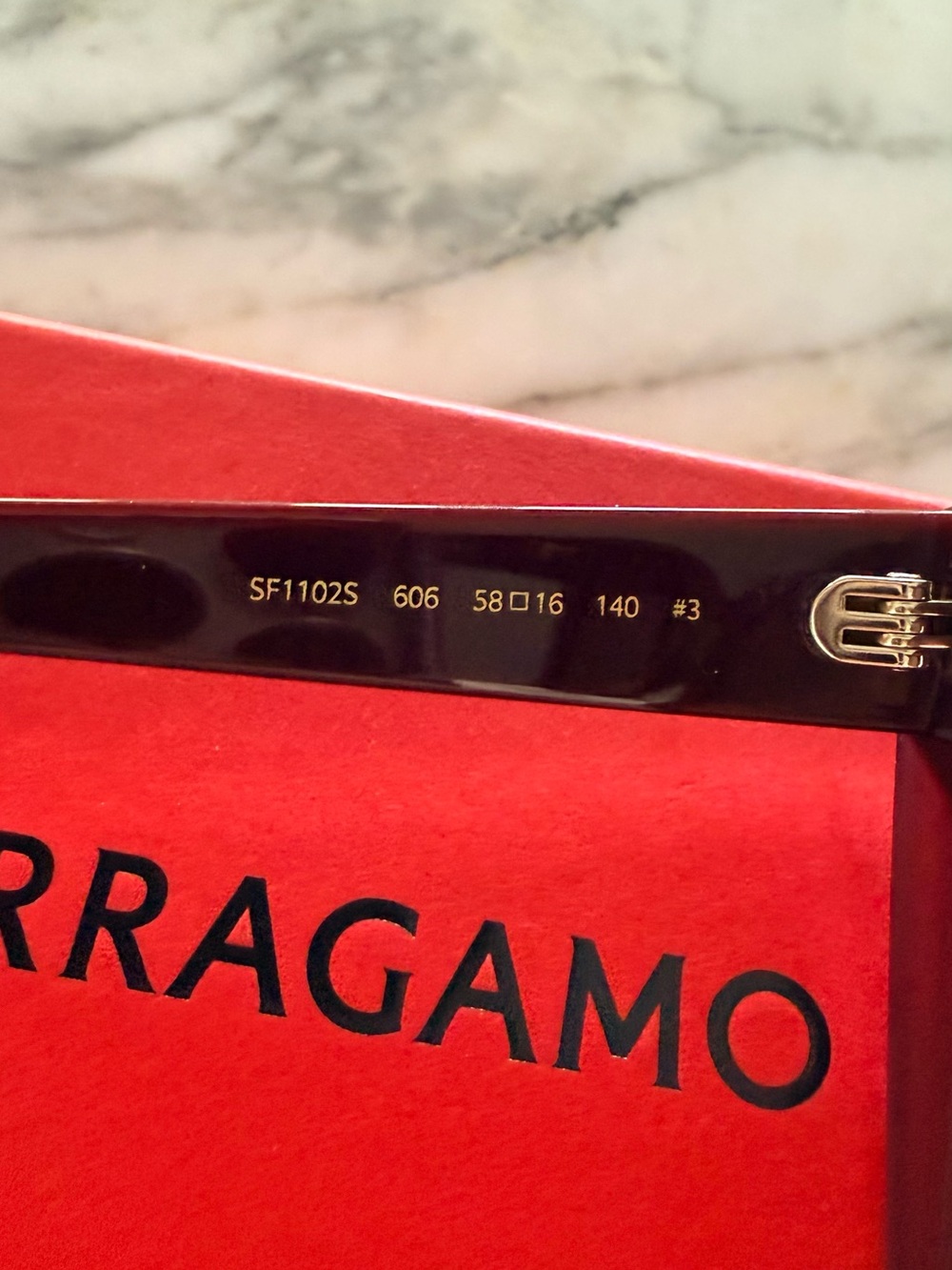 Salvatore Ferragamo SF11025 2305 Wine 58/16 140 Gradient Frame Sunglasses - Picture 6 of 7